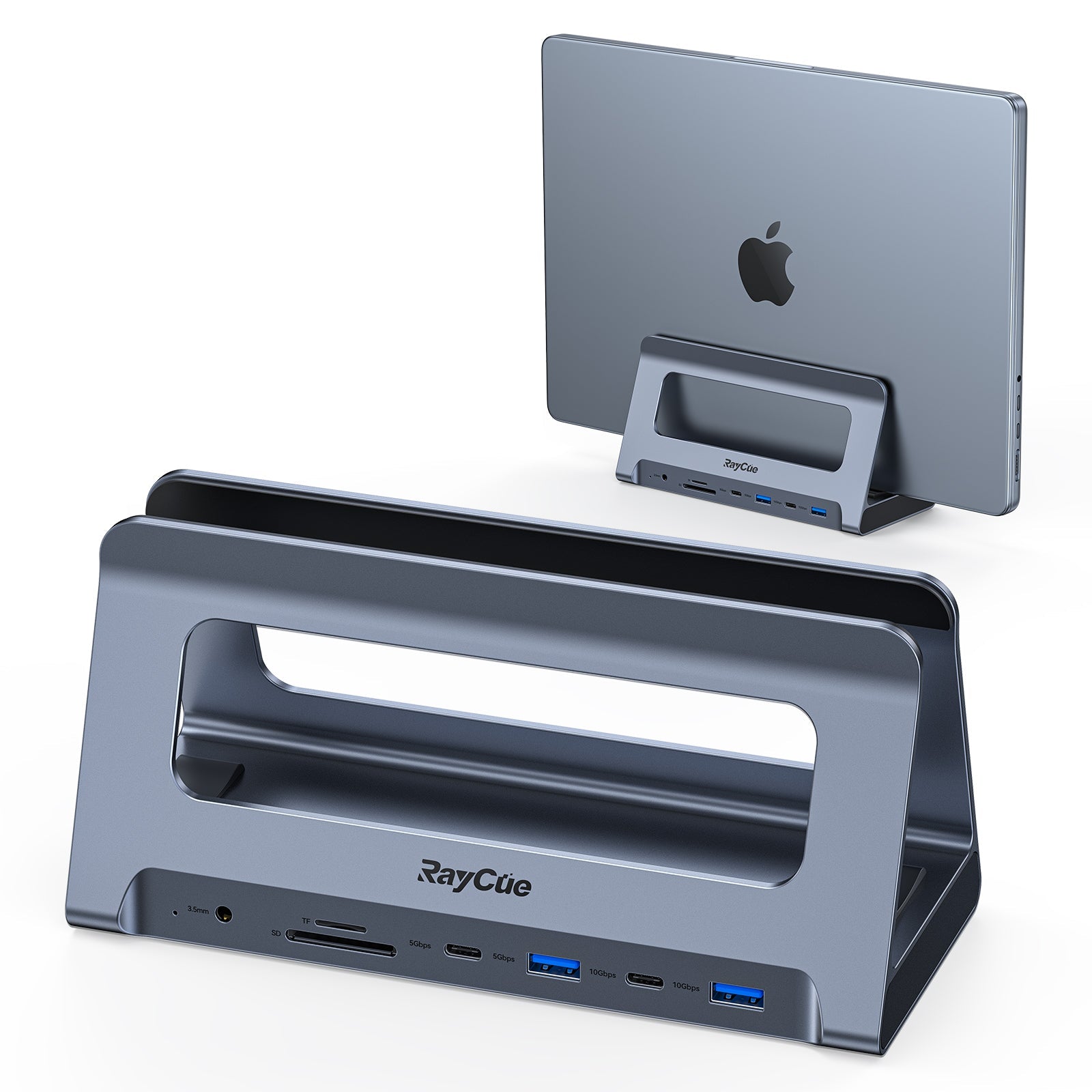 RayCue USB C Docking Station Dual Monitor for MacBook Pro/Air RayCue