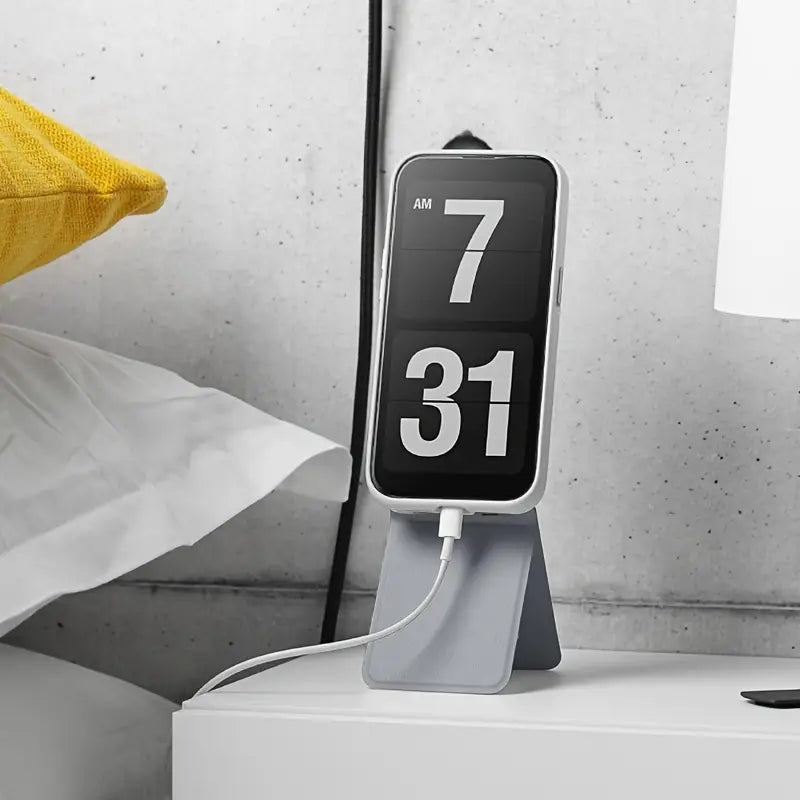 📱Premium Foldable Tripod Phone Stand – Wireless Charging & Adjustable Viewing Angles
