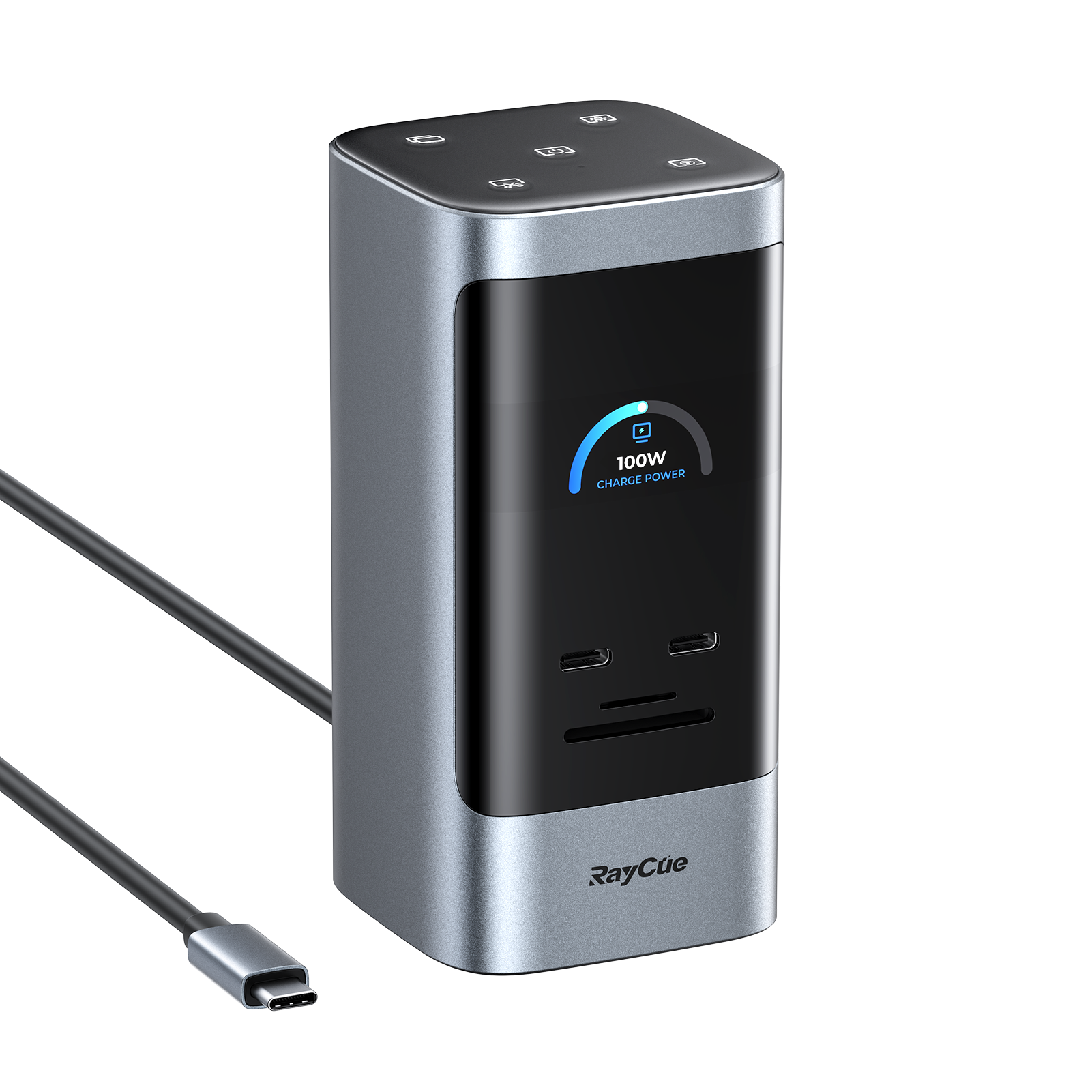 RayCue Unify15 Dock-15-in-1 Docking Station for Mac/Windows,8K Display,10Gbps,100W PD,Triple-Display Support RayCue