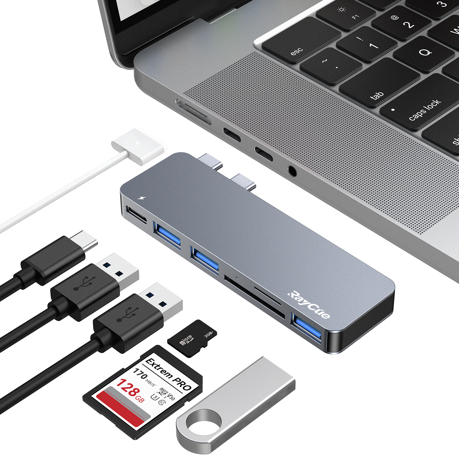 Raycue 6-in-1 MacBook Pro/Air USB Accessories