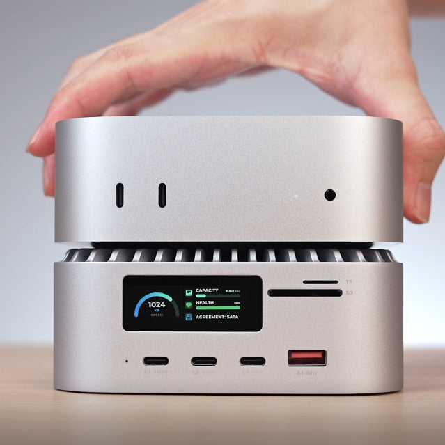 RayCue ALL-in-One Charger Dock For Mac Mini M4