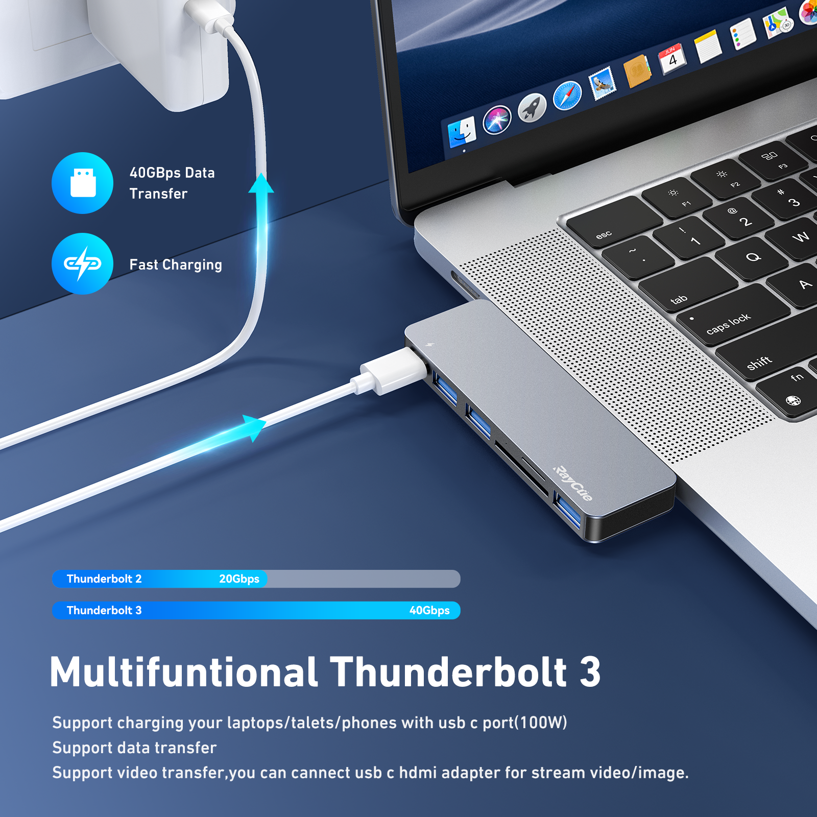 Raycue 6-in-1 MacBook Pro/Air USB Accessories