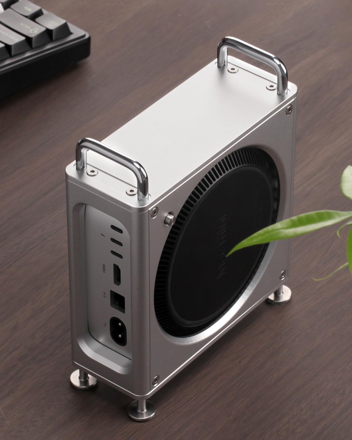 RAYCUE Mac Pro Vibe in Mac Mini Size Mac Pro Case for Mac Mini M4 Pro RayCue
