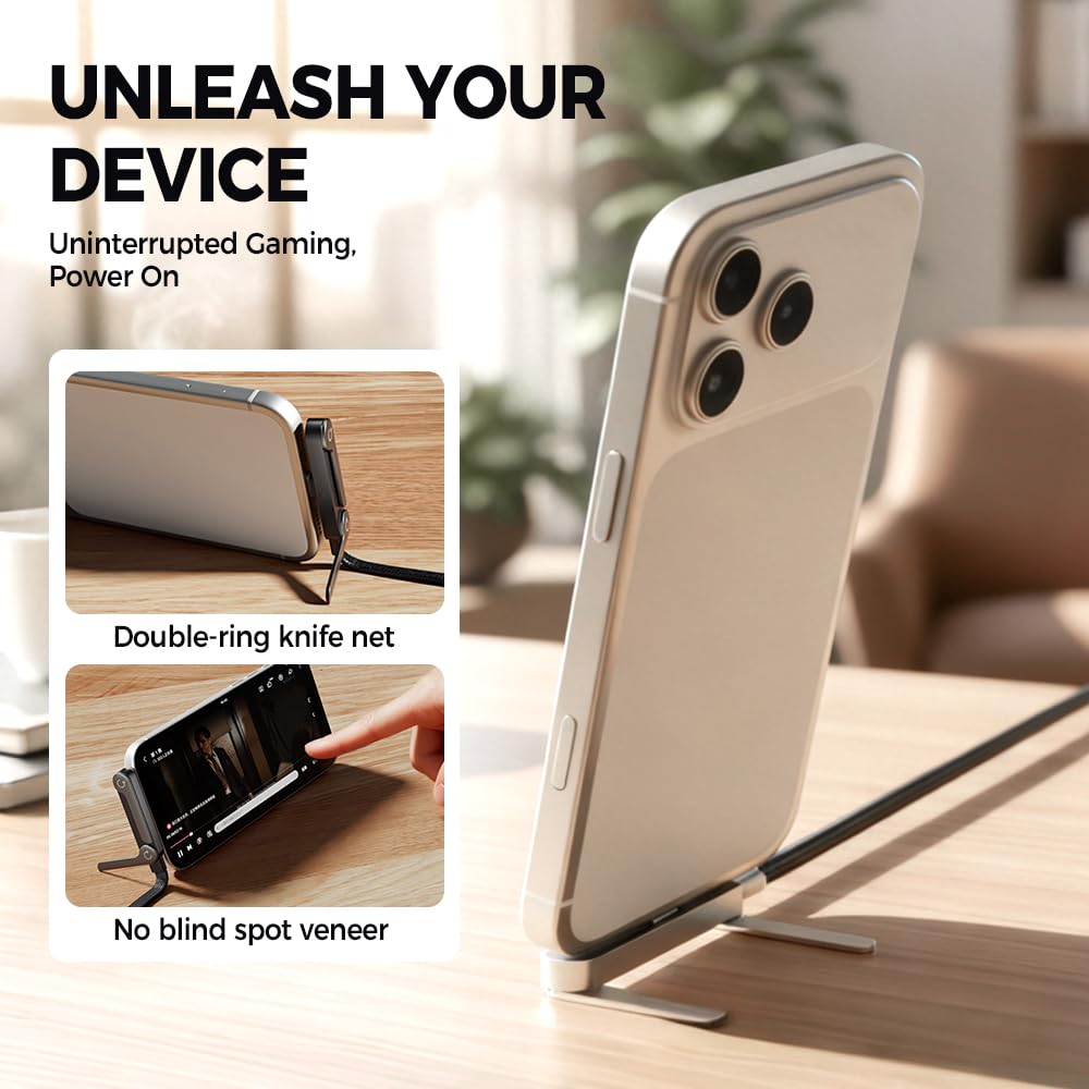 2 in 1 Charging Cable 240W with Type C Multi-Angle Adjustable Stand.Fast Charging Data Sync Cable for Smartphones. Tablets. Laptops. Gaming Devices