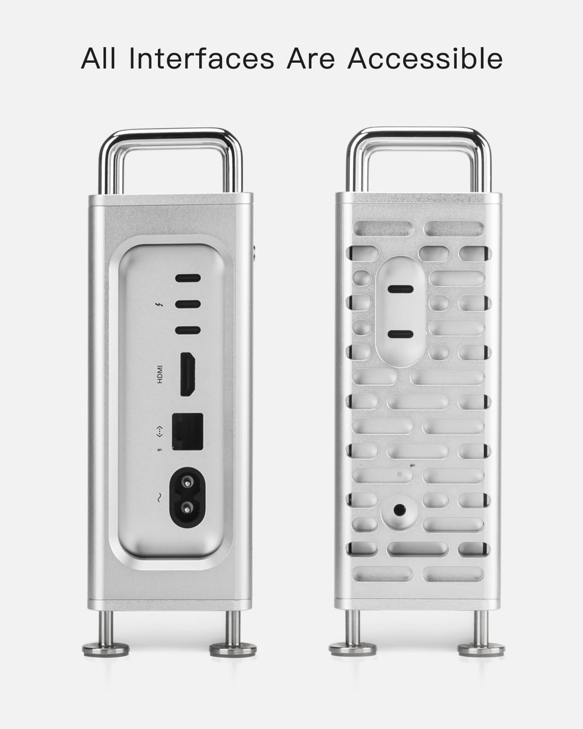 RAYCUE Mac Pro Vibe in Mac Mini Size Mac Pro Case for Mac Mini M4 Pro RayCue