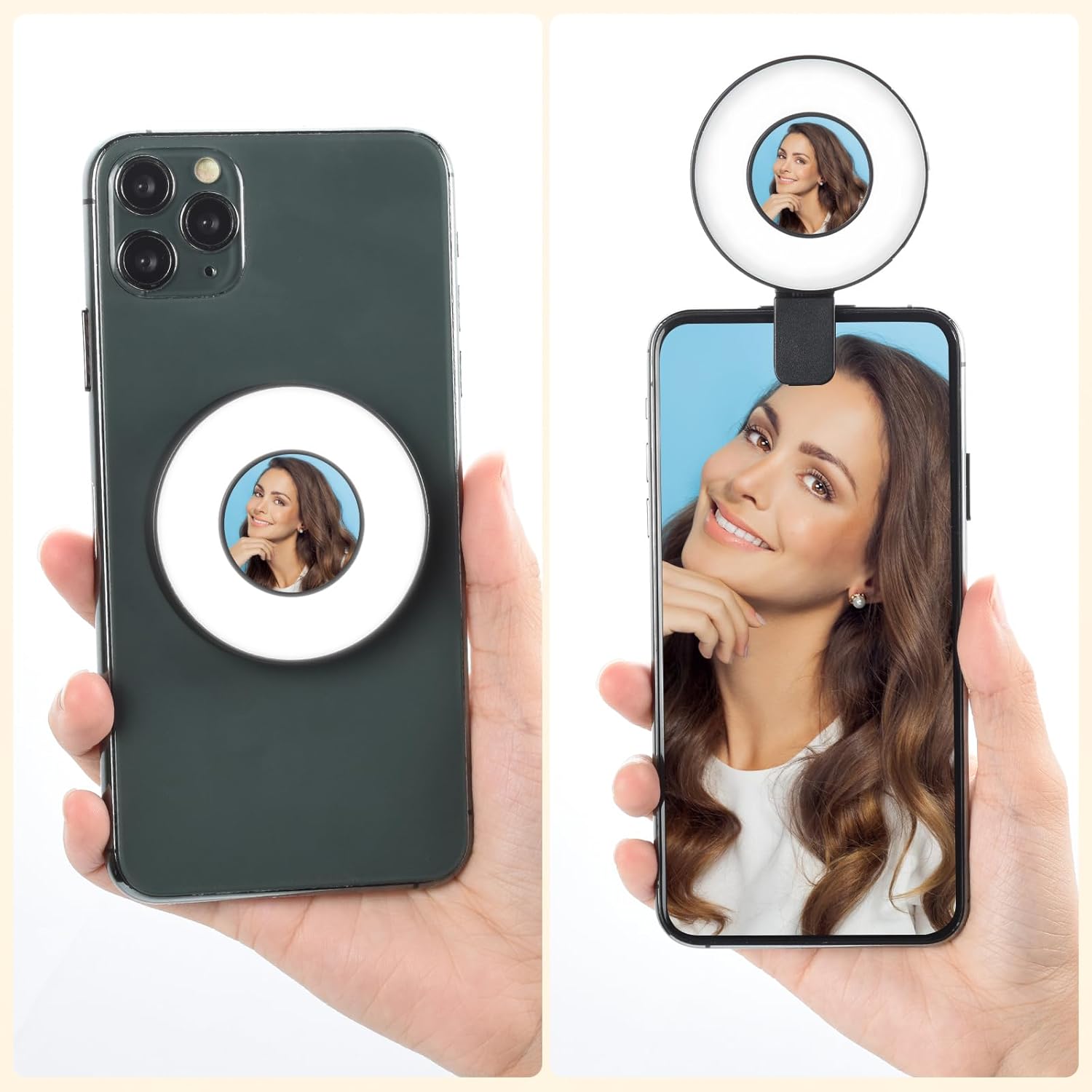 Magnetic Ring Light 4 Brightness Level for Webcam Light/Zoom Lighting/Video Conference/Selfie RayCue