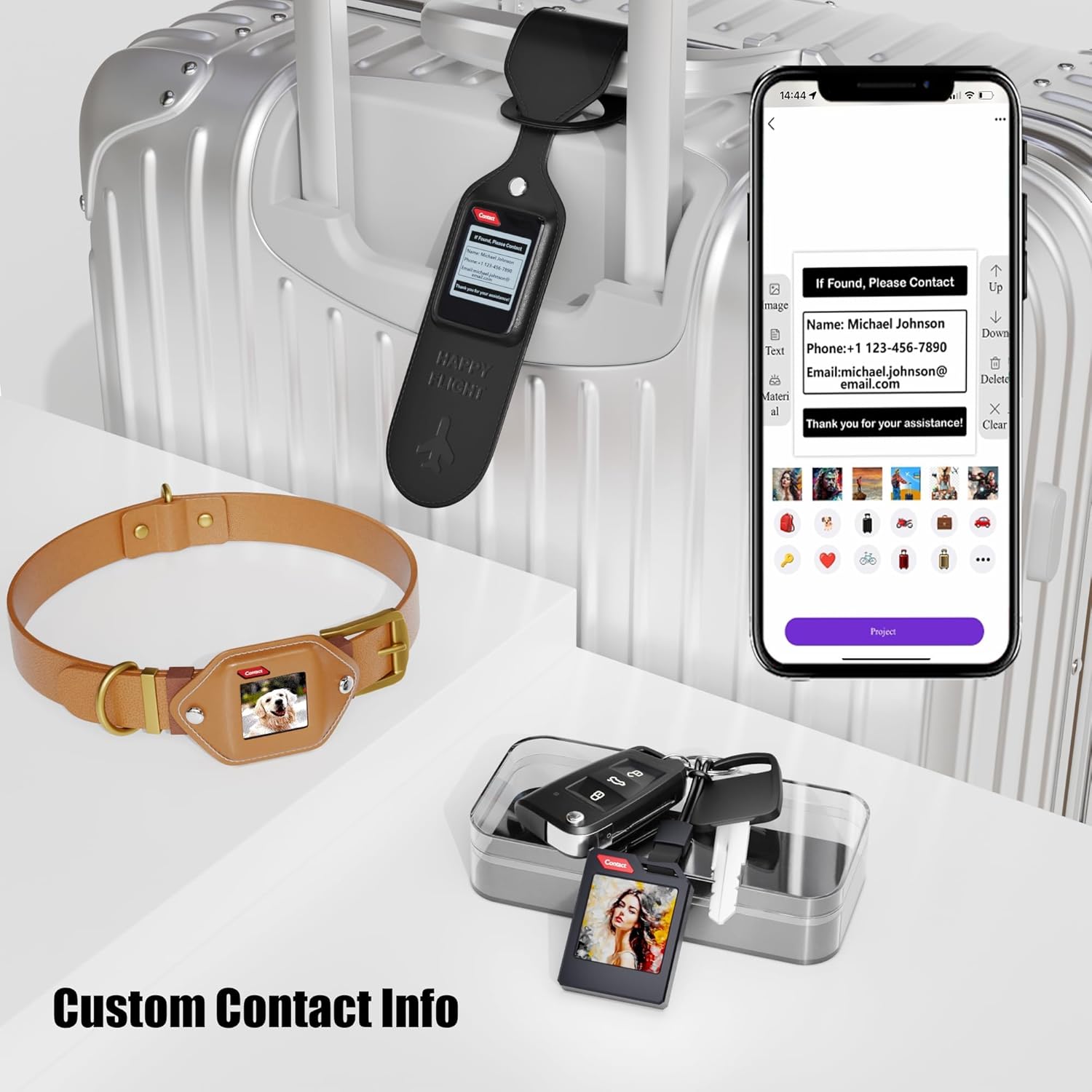 PhotoTag E Ink Bluetooth Tracker Tag RayCue