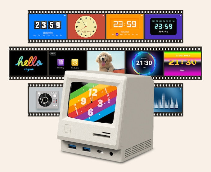 RayCue 128K: Retro Style Multifunctional Dock w/ Display