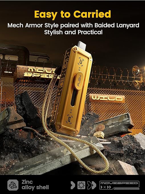 RayCue 1TB-2TB 1000MB/s-2000MB/s Read/Write Speed, USB 3.2 Gen2+Type C Dual Interface Push-Pull Design Flash Drive RayCue