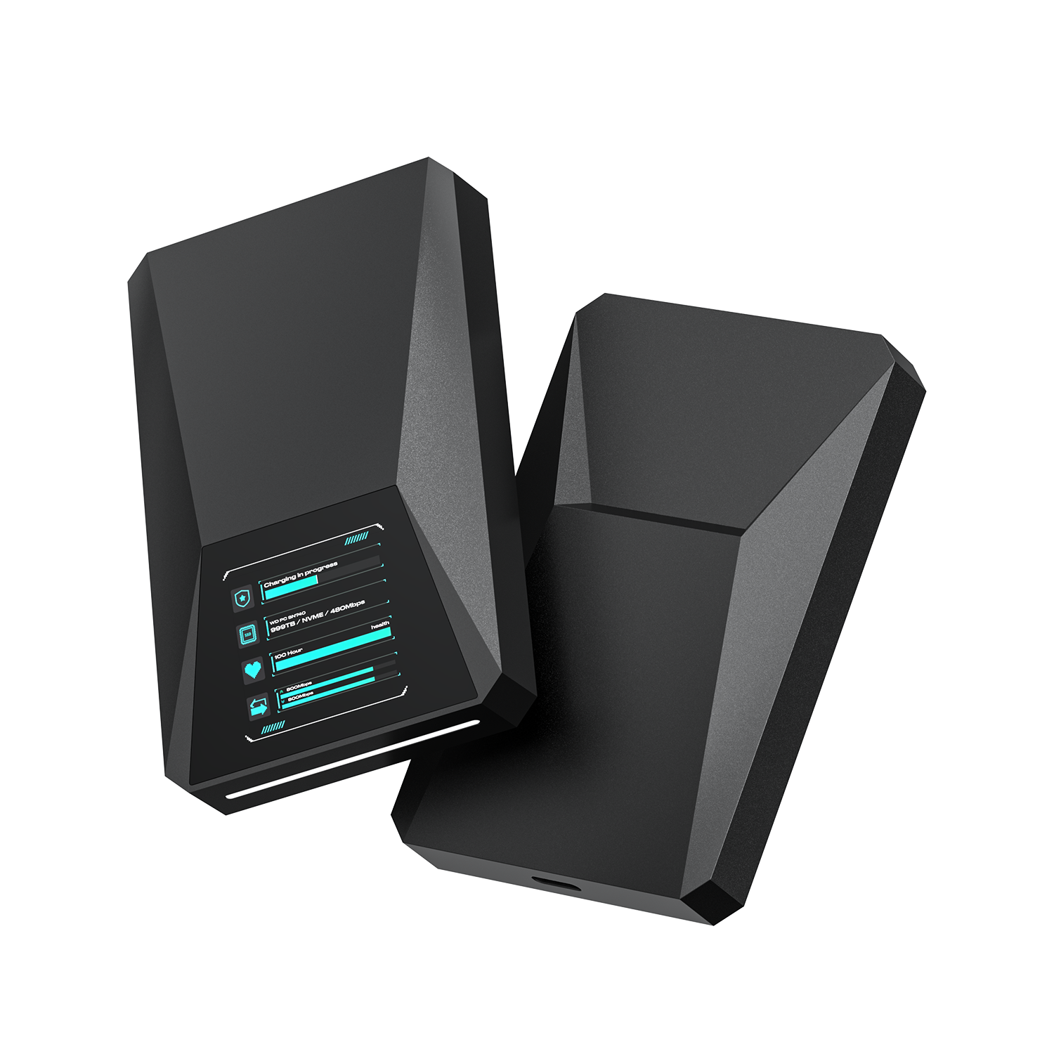 Cybervault: Magnetic 10Gbps SSD enclosure with Smart Display