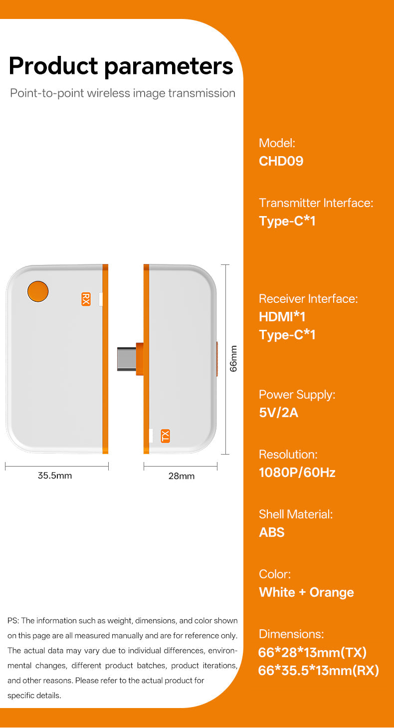 Wireless 4K HDMI Transmitter & Receiver Set RayCue