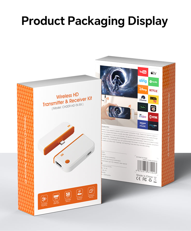 Wireless 4K HDMI Transmitter & Receiver Set