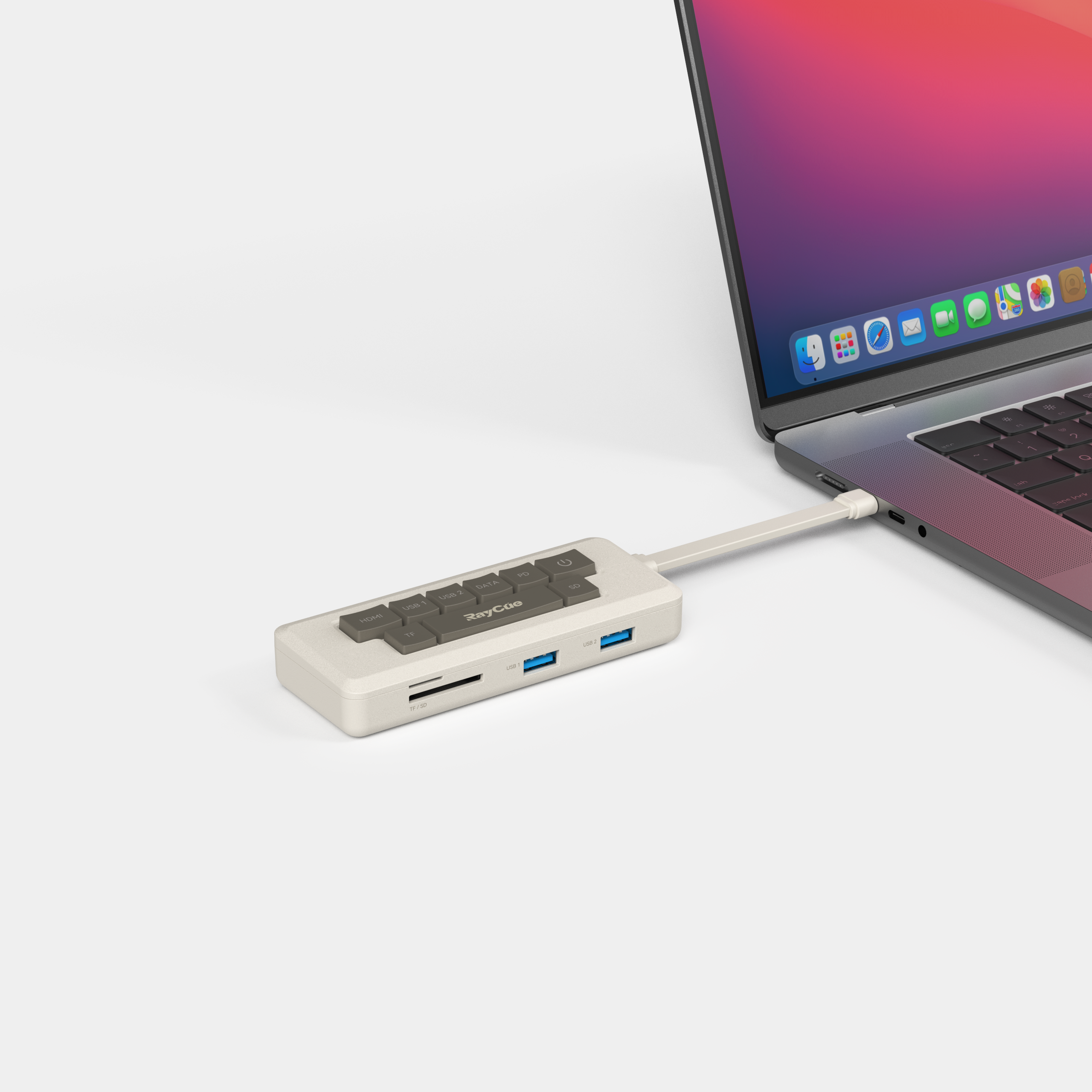 RayCue 128K Pocket- Portable Hub(7-in-1 HDMI 4K60HZ) RayCue