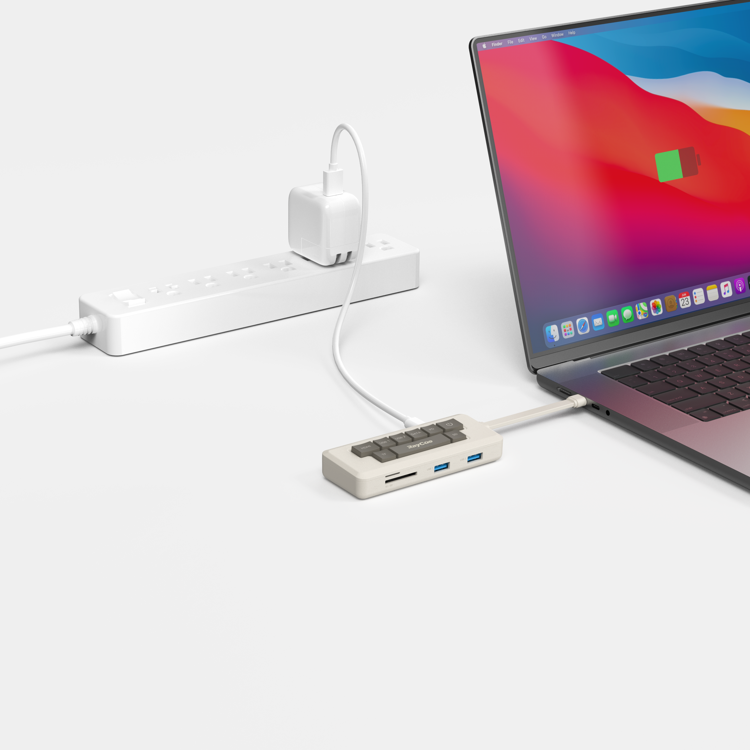 RayCue 128K Pocket- Portable Hub(7-in-1 HDMI 4K60HZ) RayCue