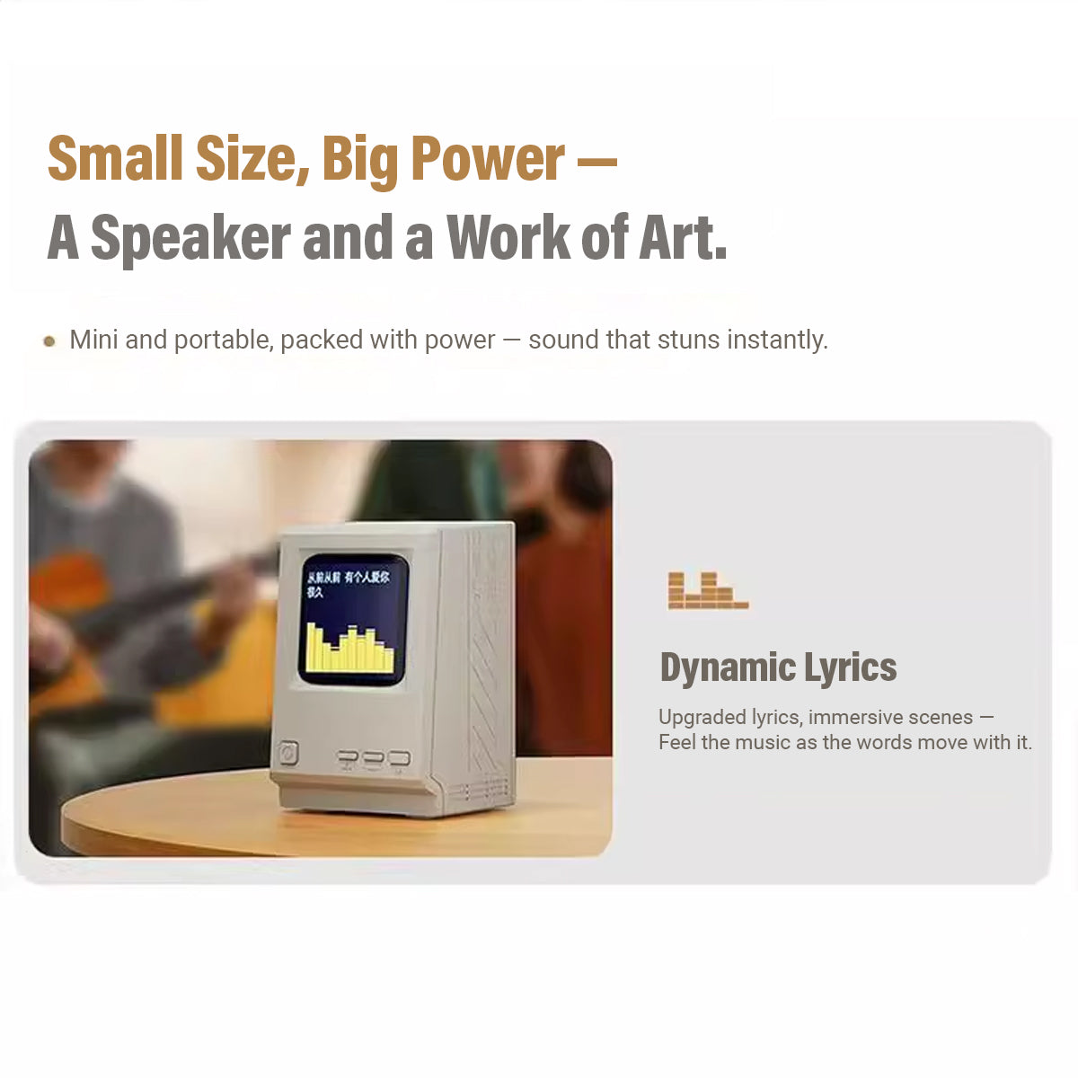 Selection C11 Retro Computer Lyrics Wireless Speaker