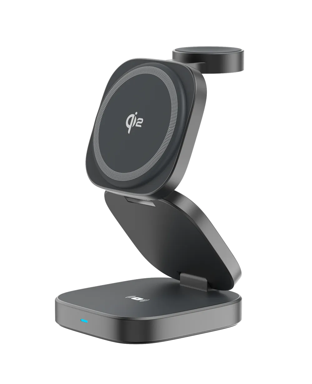 3-in-1 Qi2 Magnetic Wireless Charger