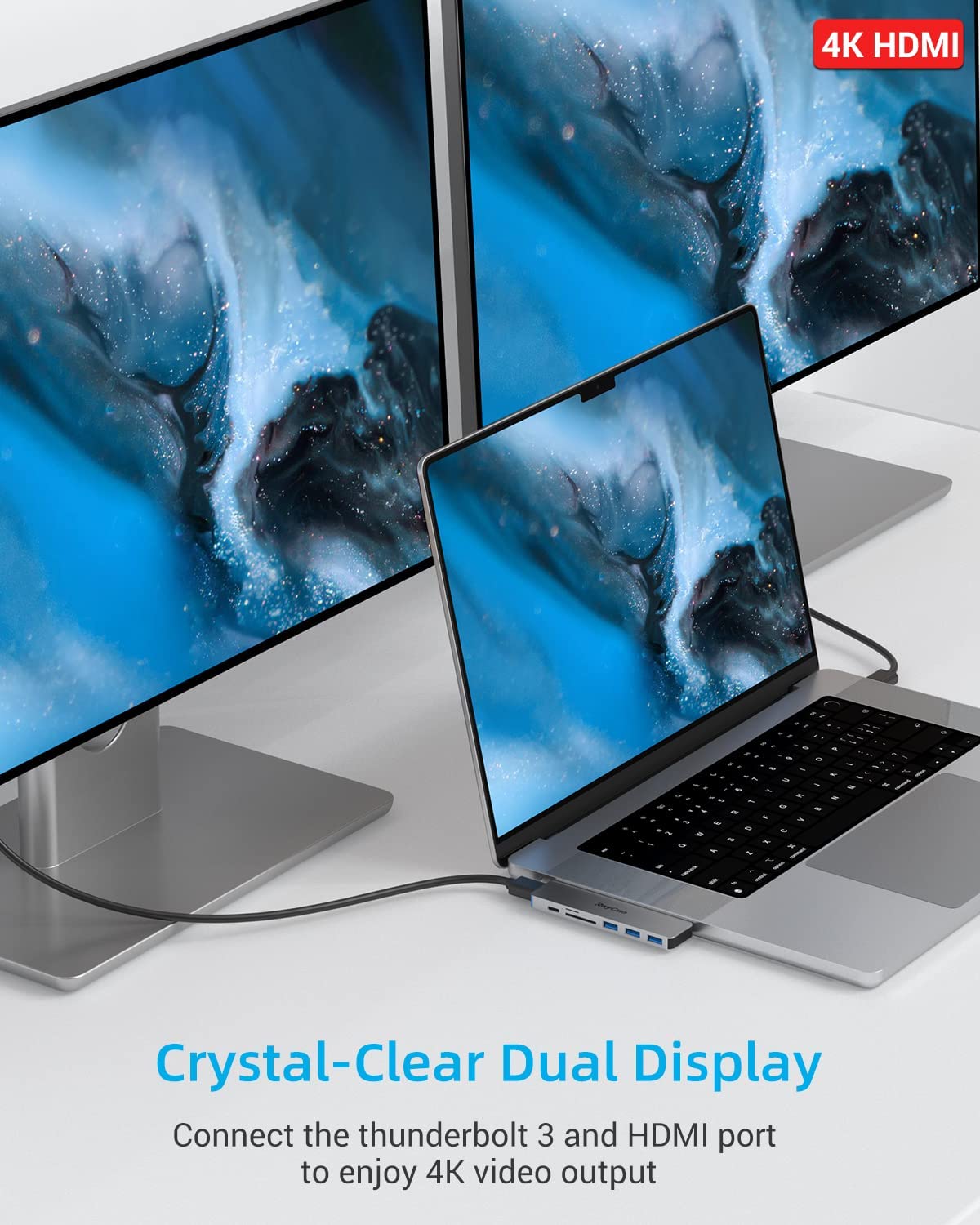 Raycue 7-in-2 USB C Adapters for MacBook Pro
