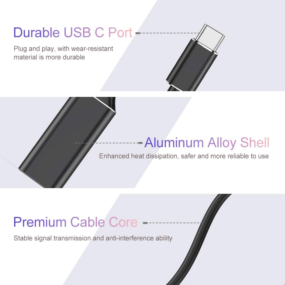 Raycue USB C to HDMI Adapter 4K for Mac OS