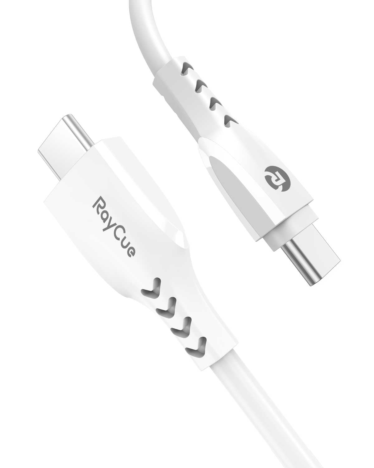 RayCue BlitzLink Flexo 1.2M PVC USB-C to C Cable for Smartphones and Tablets