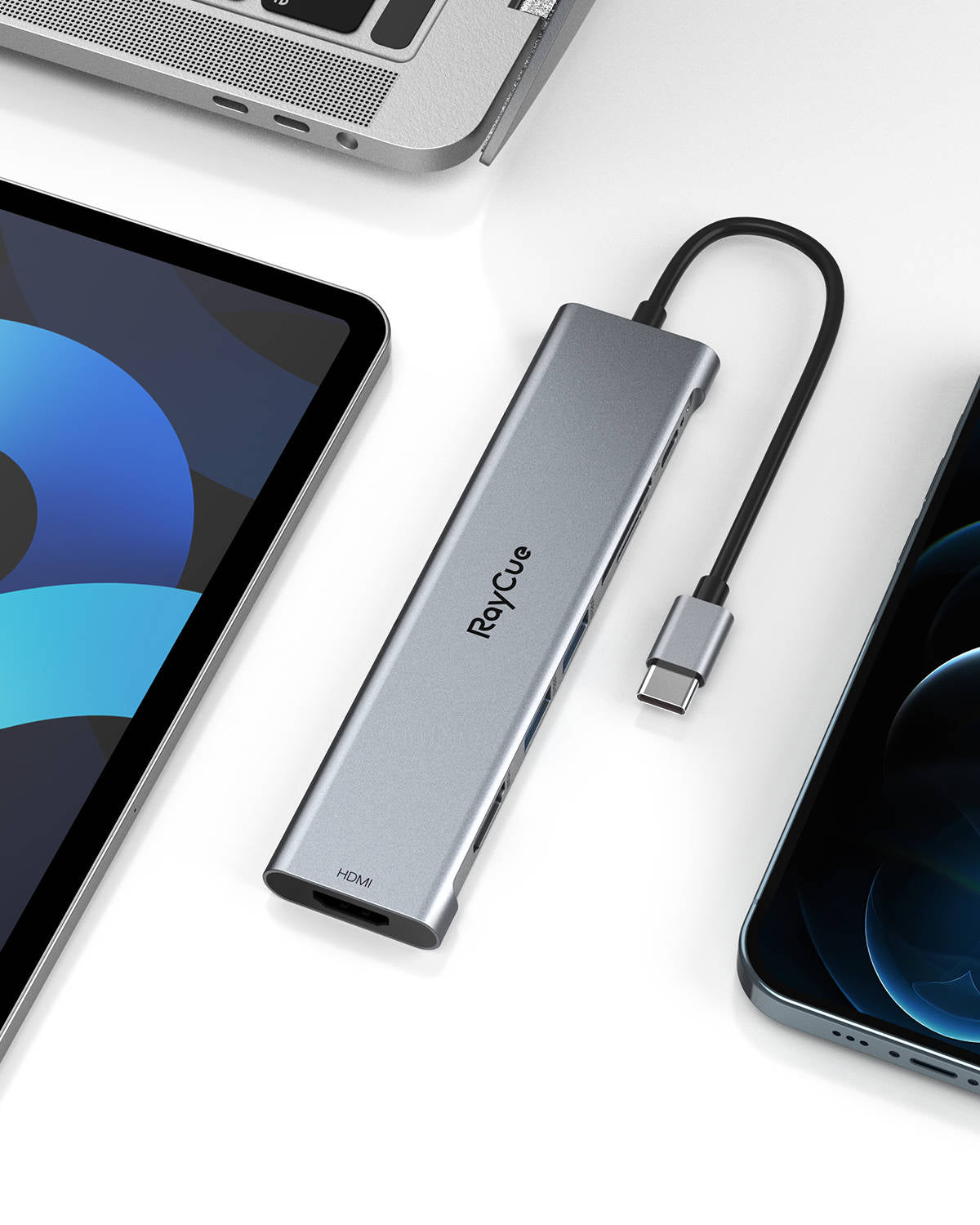 RayCue ExpandPro Elite 7-in-1 USB-C Hub with Dual HDMI