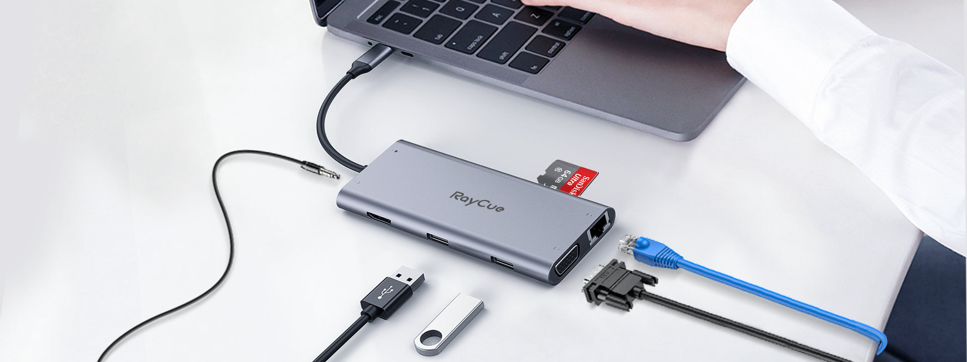 RayCue USB-C Super Dock - Connect Your Entire Workstation