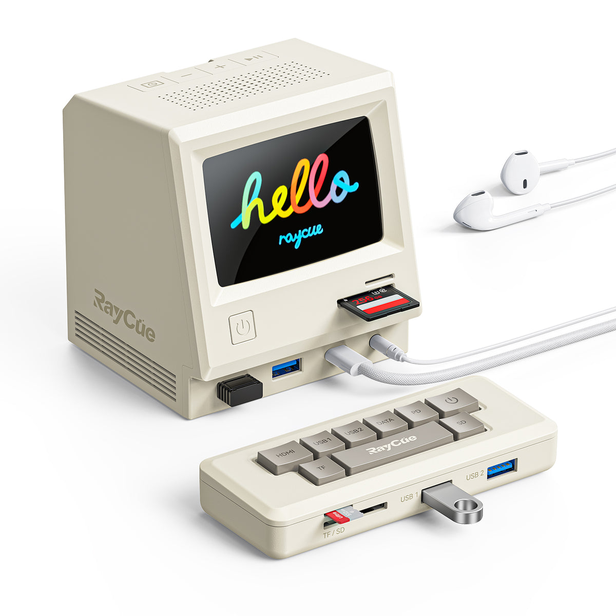 Raycue Display RayCue 128K: Retro Style Multifunctional Dock w/ Display