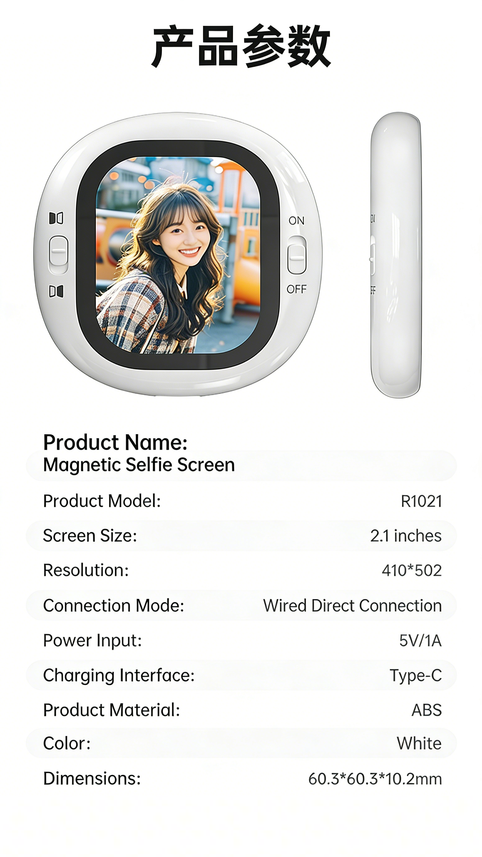 Magnetic Selfie Stick with Wireless Remote