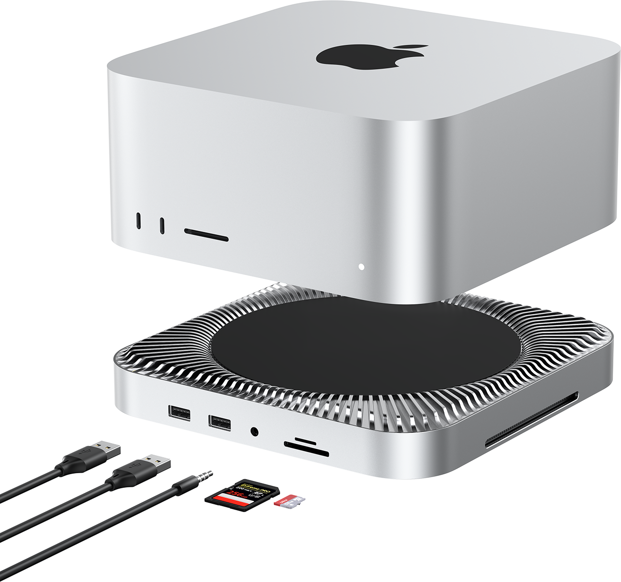 RayCue 10-in-1 80Gbps Dock For Mac Studio (M4 Max or M3 Ultra) Pre-Order （Ships on October 20th, 2025）