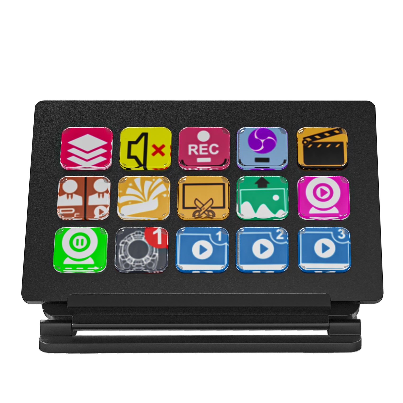 Stream Deck - Live Production Controller With 15 Customizable LCD Keys And Adjustable Stand, Trigger Actions In OBS Studio, Streamlabs, Twitch, Youtube And More, PC/Mac