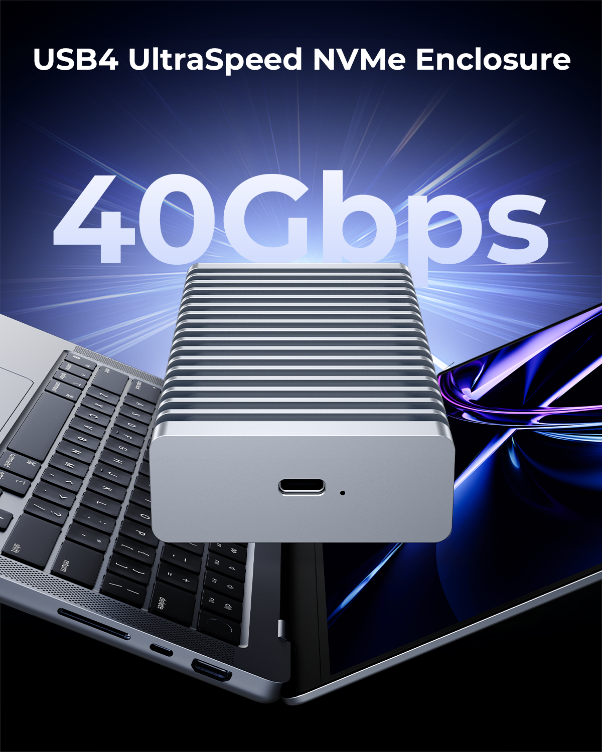 40Gbps USB-C NVMe SSD Enclosure Up to 8TB