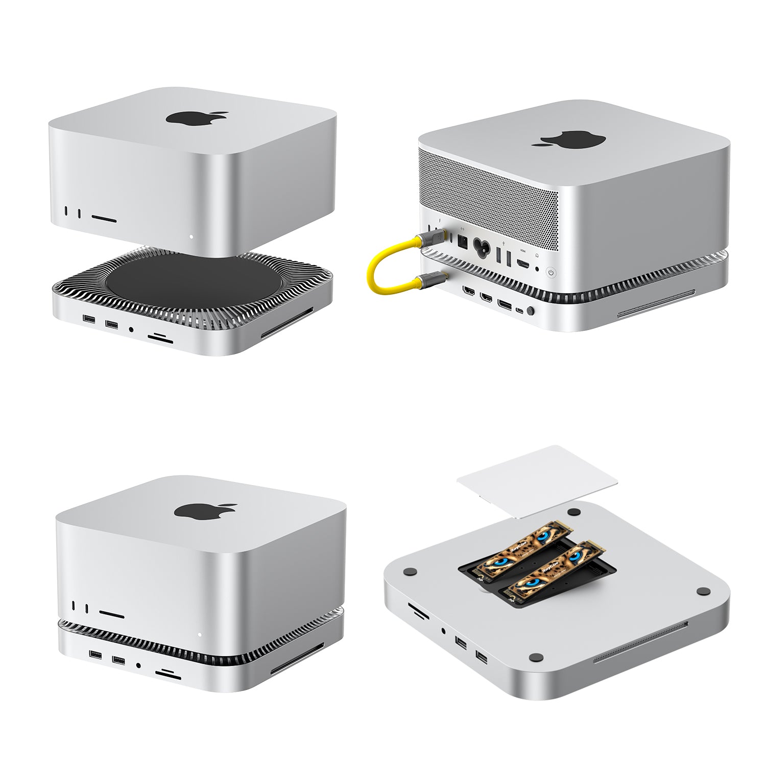 RayCue 10-in-1 80Gbps Dock For Mac Studio (M4 Max or M3 Ultra) Pre-Order （Ships on October 20th, 2025）