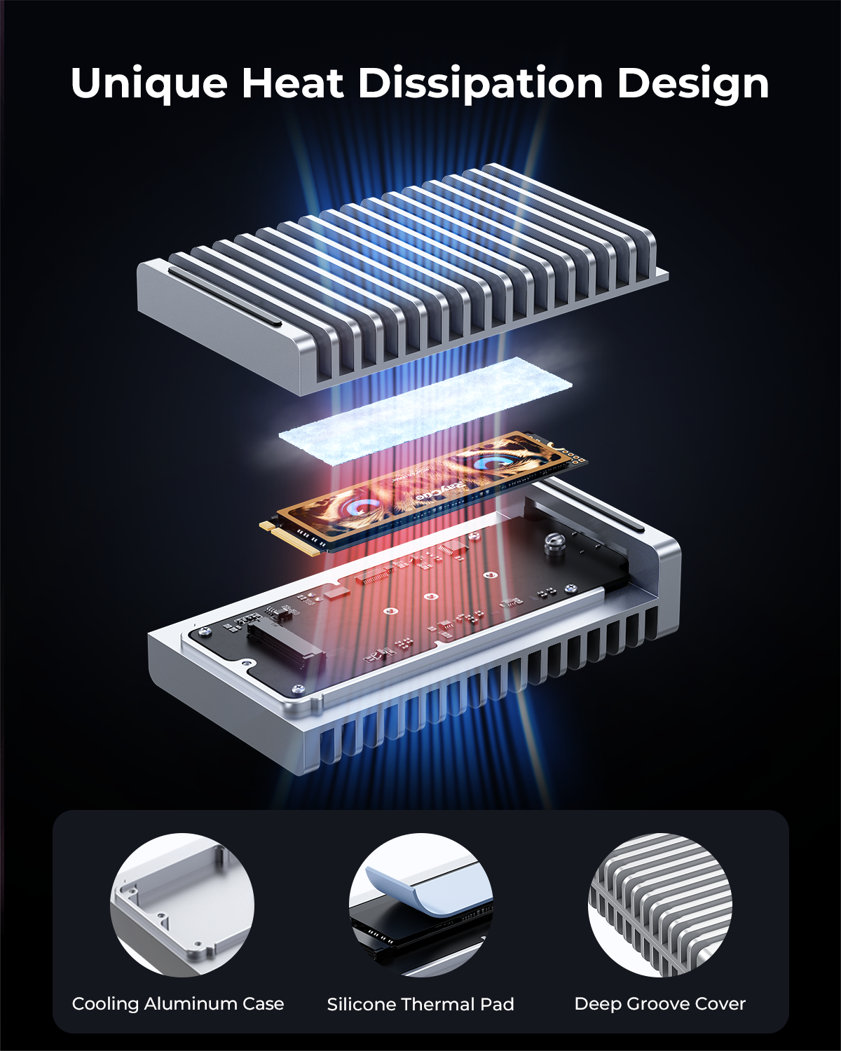 40Gbps USB-C NVMe SSD Enclosure Up to 8TB