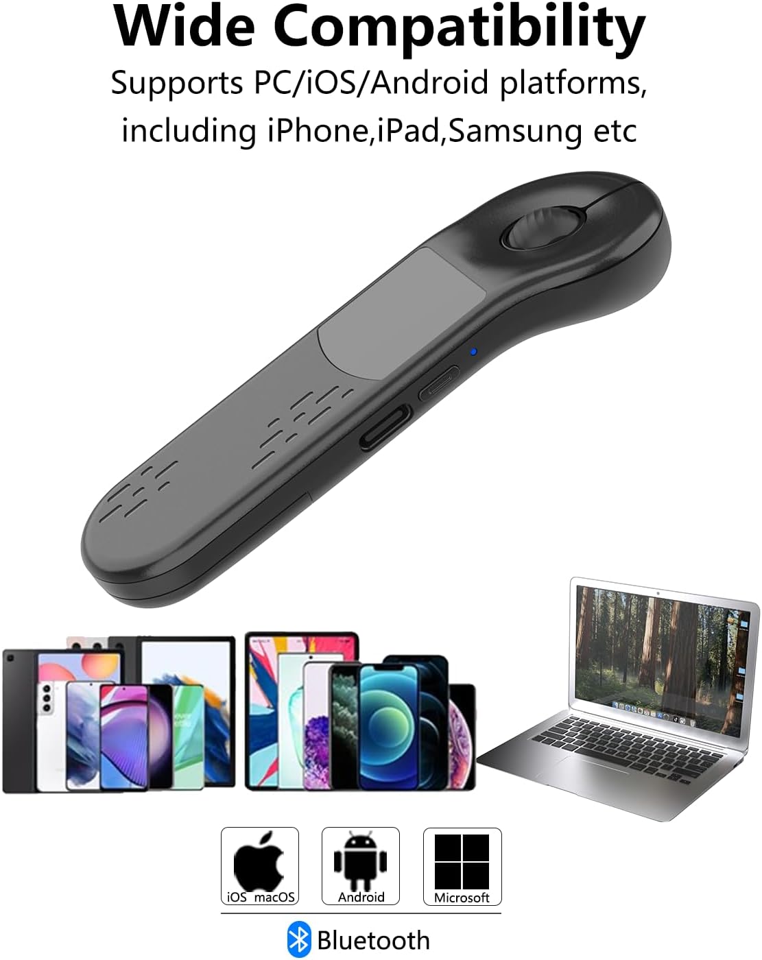 Air Mouse Presenter Wireless Touchpad Remote for Slides, Apps & More