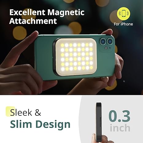 Magnetic Ring Light 4 Brightness Level for Webcam Light/Zoom Lighting/Video Conference/Selfie