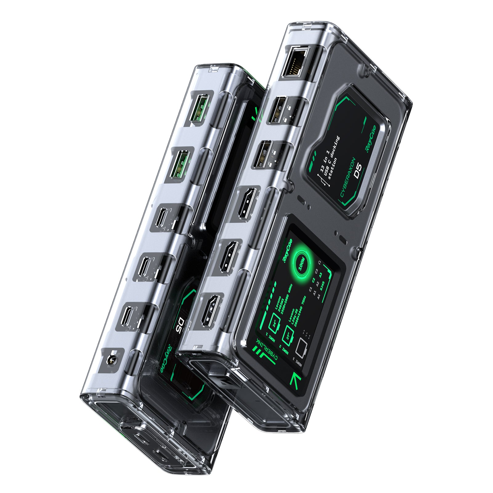 CyberAxon D3: 13-in-1 Multifunctional Stream Control Dock — Just like a Stream Deck — but built into a powerful dock!