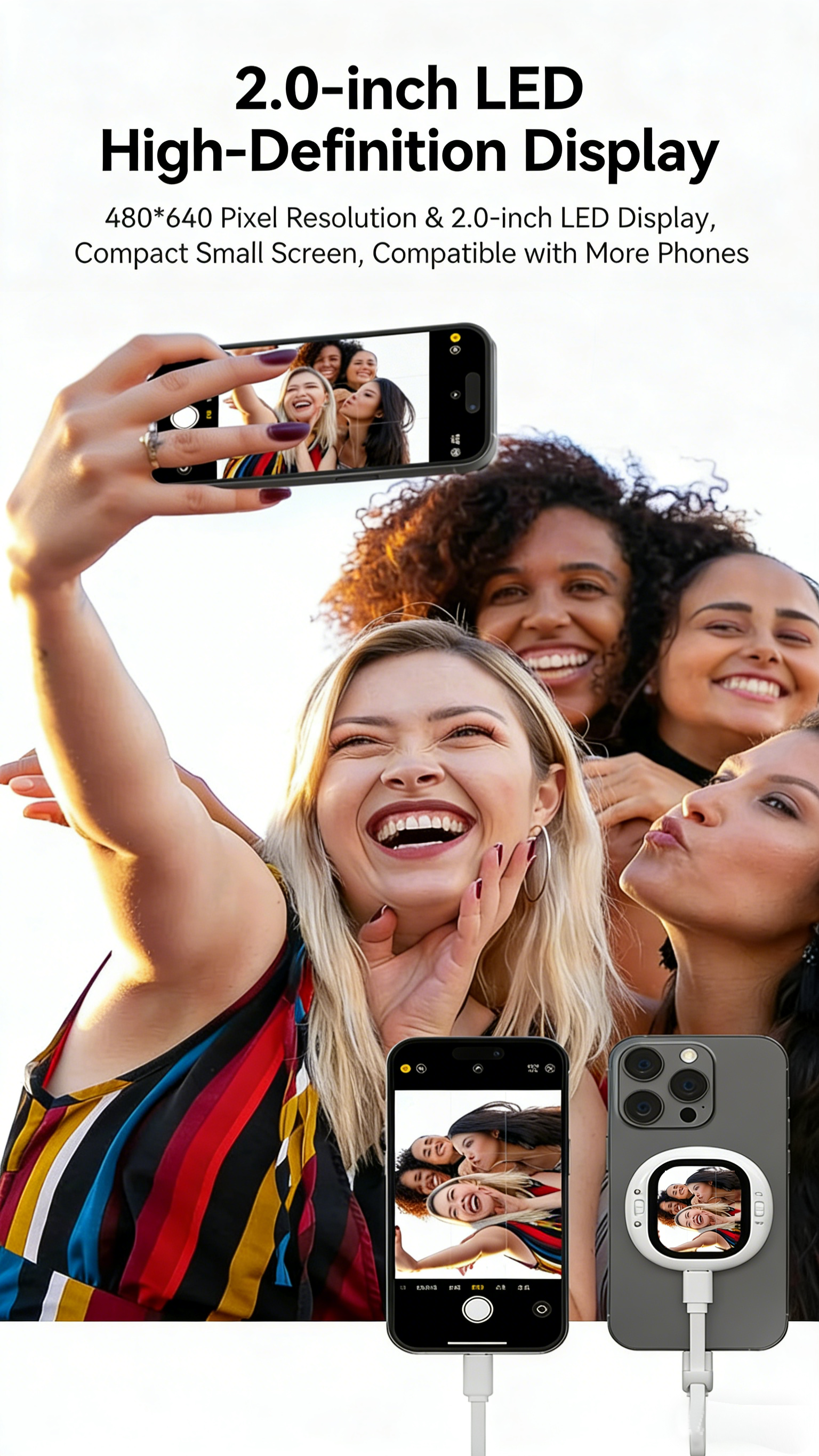 Magnetic Selfie Stick with Wireless Remote