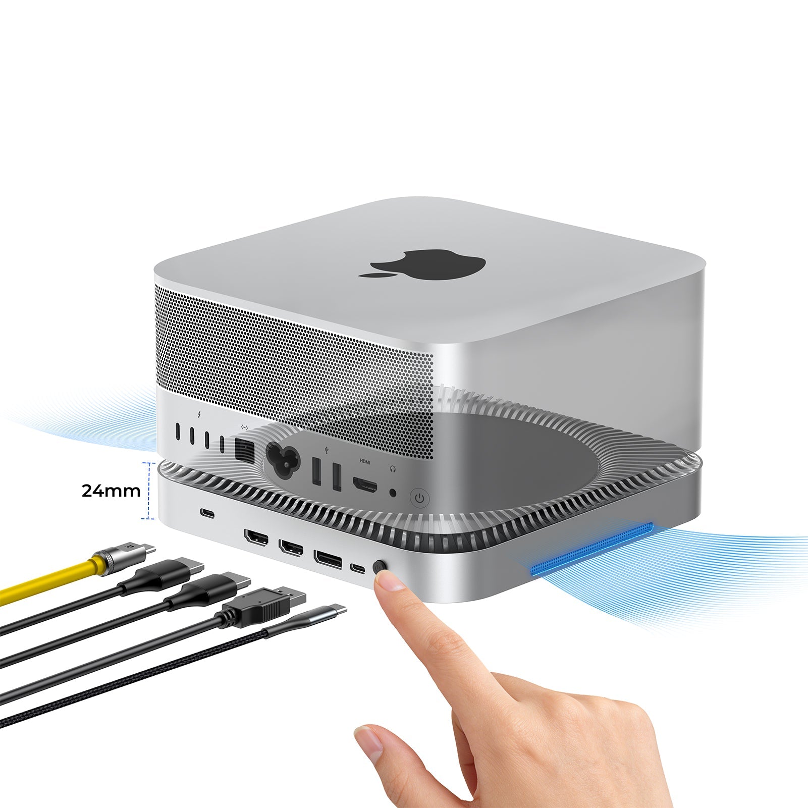 RayCue Mac studio対応SSD搭載可能ドッキングステーション RayCue 10-in-1 80Gbps Dock for Mac Studio (M4 Max / M3 Ultra) Pre-orde