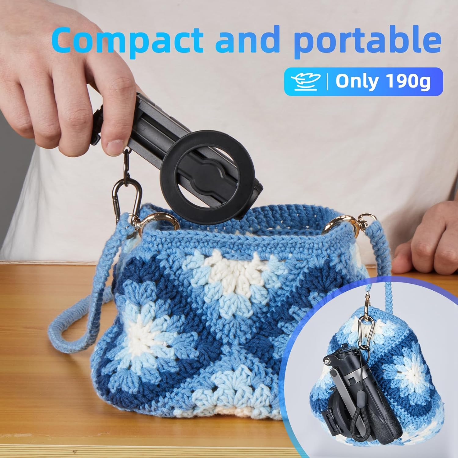 Portable MagSafe Travel Selfie Stick with Remote Control & Magnetic Ring