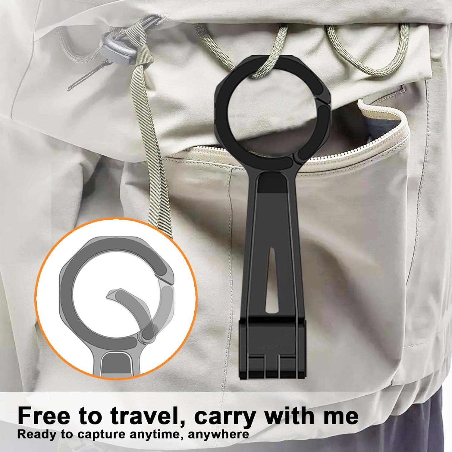 Foldable Magnetic Phone Tripod for iPhone. Mini Tripod Pocket Cell Phone Stand Smartphone Desk Stand. Portable Magnetic Phone Stand with iPhone 16 15 14 13 12