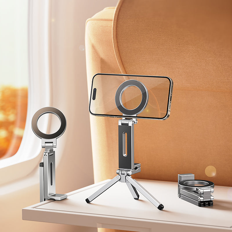 New MagSafe Magnetic Folding Stand | Portable Desktop & Car Multi-Purpose Stand