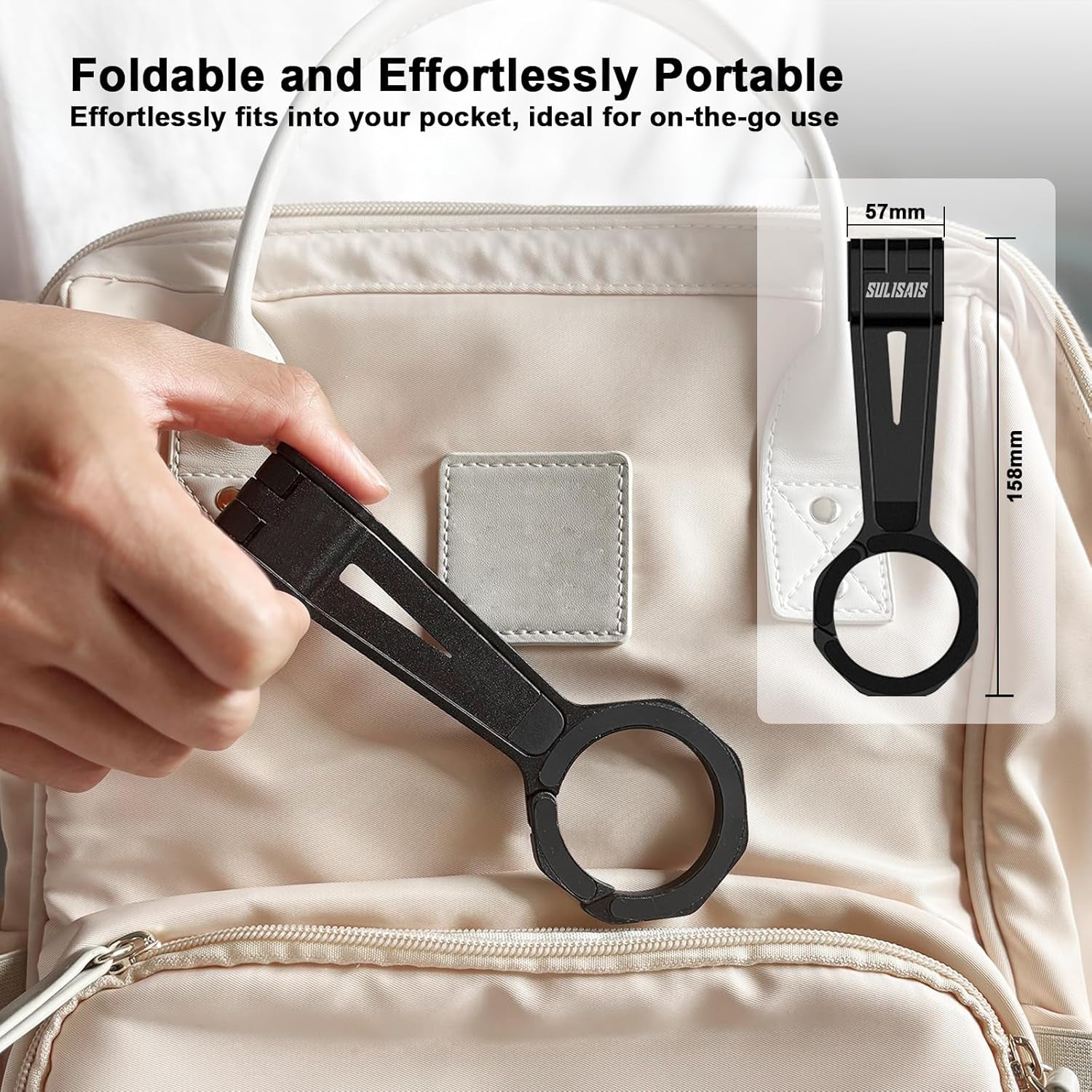 Foldable Magnetic Phone Tripod for iPhone. Mini Tripod Pocket Cell Phone Stand Smartphone Desk Stand. Portable Magnetic Phone Stand with iPhone 16 15 14 13 12