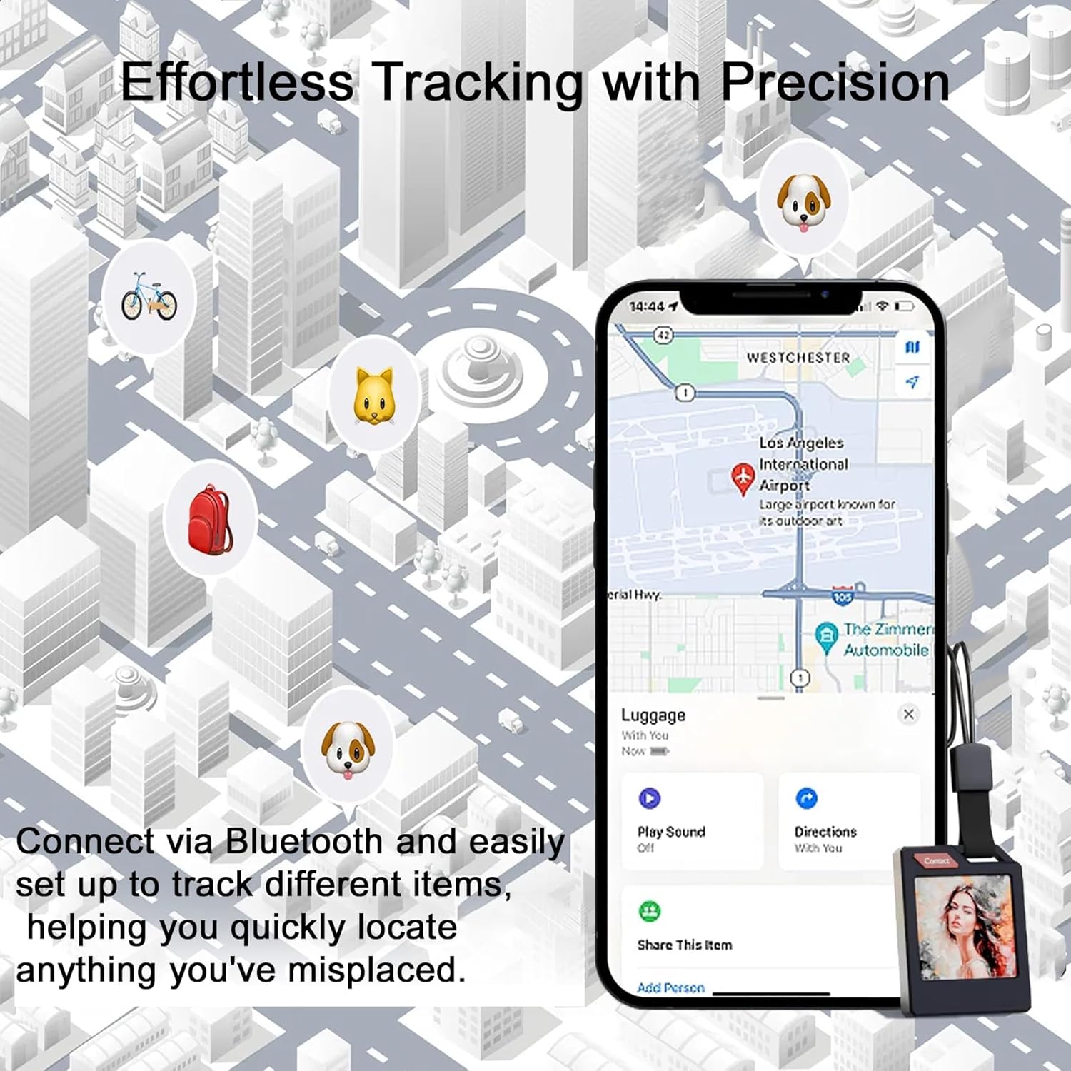 PhotoTag E Ink Bluetooth Tracker Tag