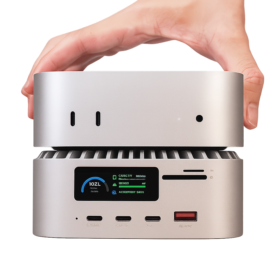 RayCue ALL-in-One Charger Dock For Mac Mini M4