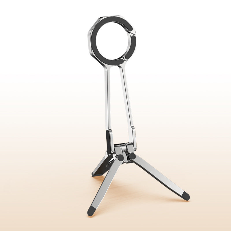 Foldable Magnetic Phone Tripod for iPhone. Mini Tripod Pocket Cell Phone Stand Smartphone Desk Stand. Portable Magnetic Phone Stand with iPhone 16 15 14 13 12