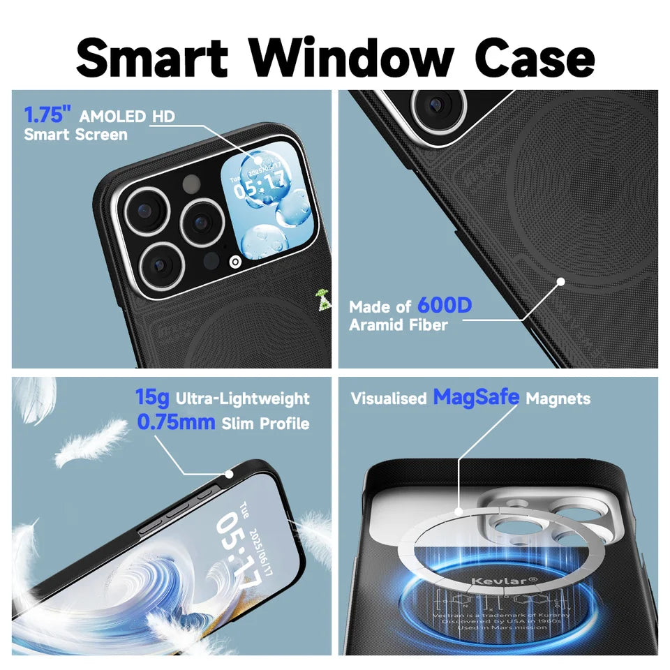 Global Limited Magenetic Future-Tech Smart Case  for iPhone 16 Pro Max