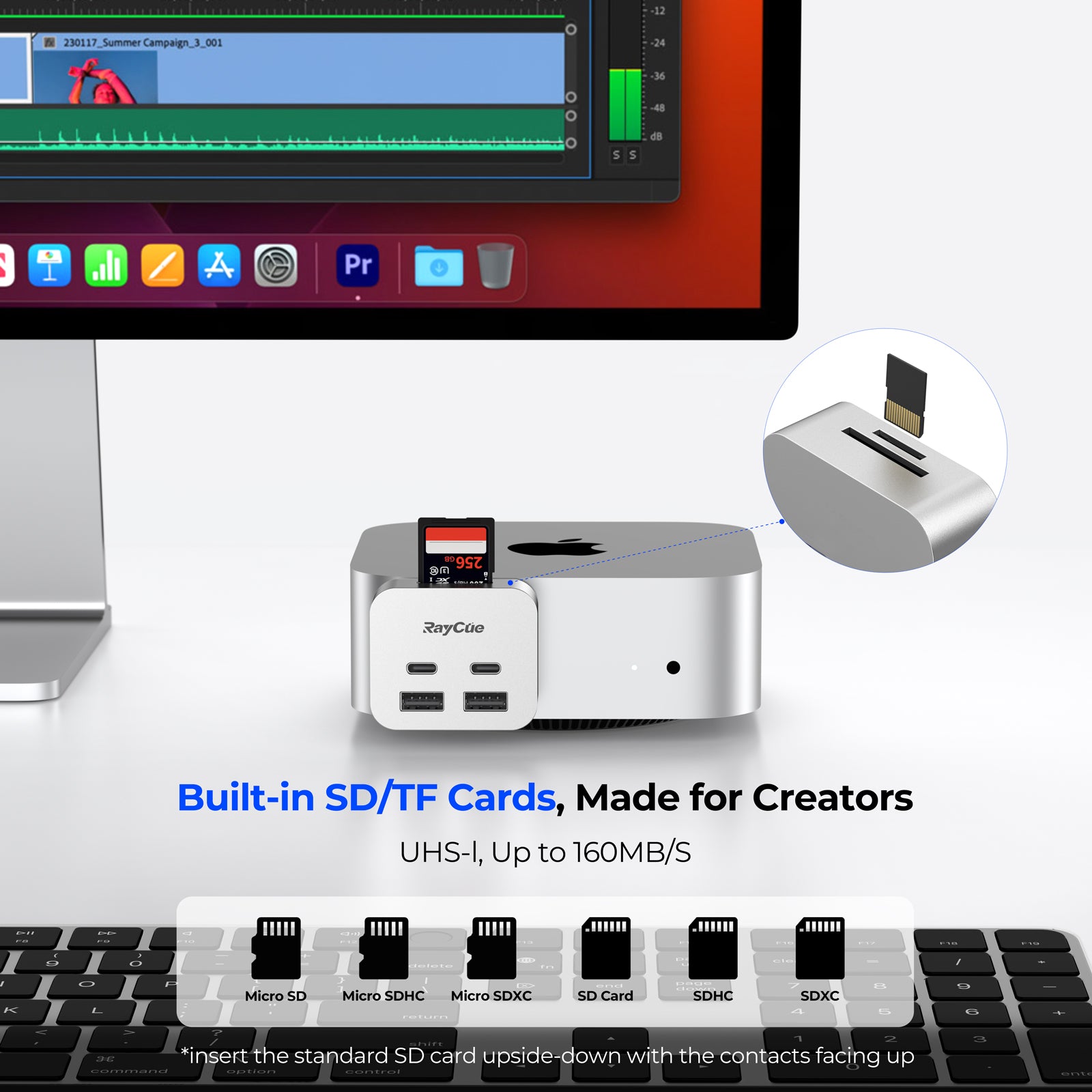 RayCue MiniPack – The Ultimate Expansion Dock for Mac Mini M4/Mac Studio M4
