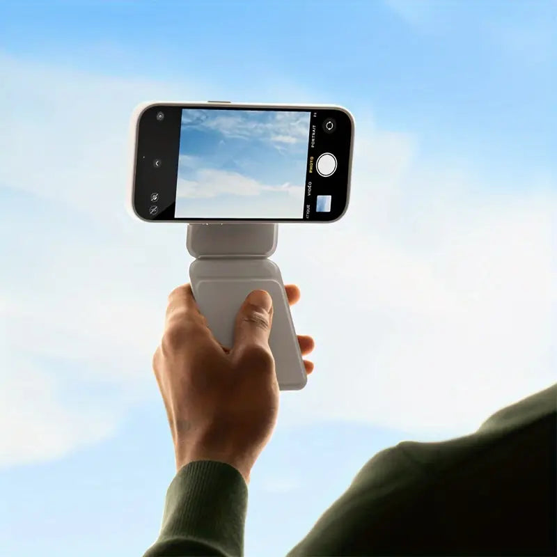 📱Premium Foldable Tripod Phone Stand – Wireless Charging & Adjustable Viewing Angles