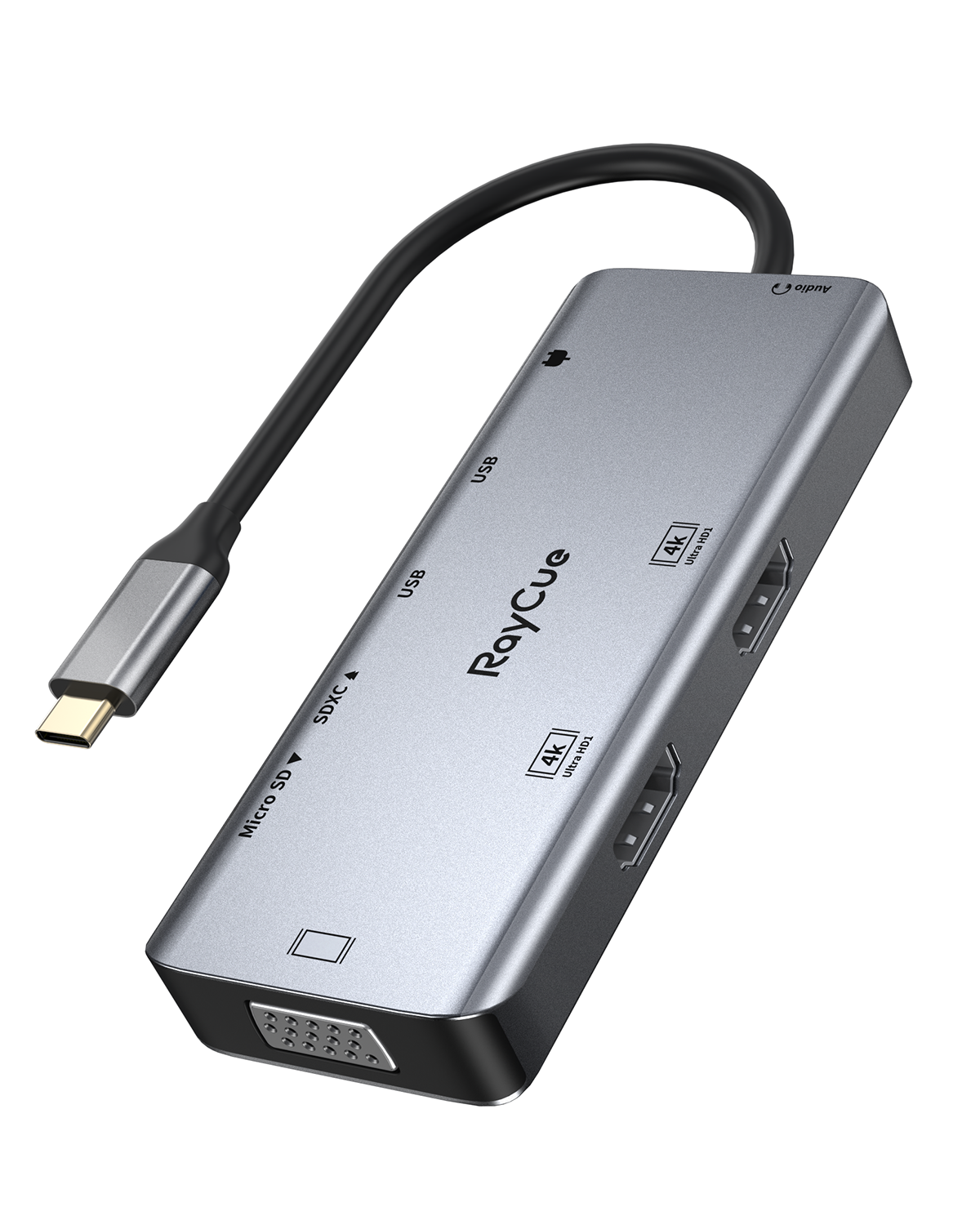 RayCue ExpandPro Elite 9-in-1 USB-C Hub/Docking Station