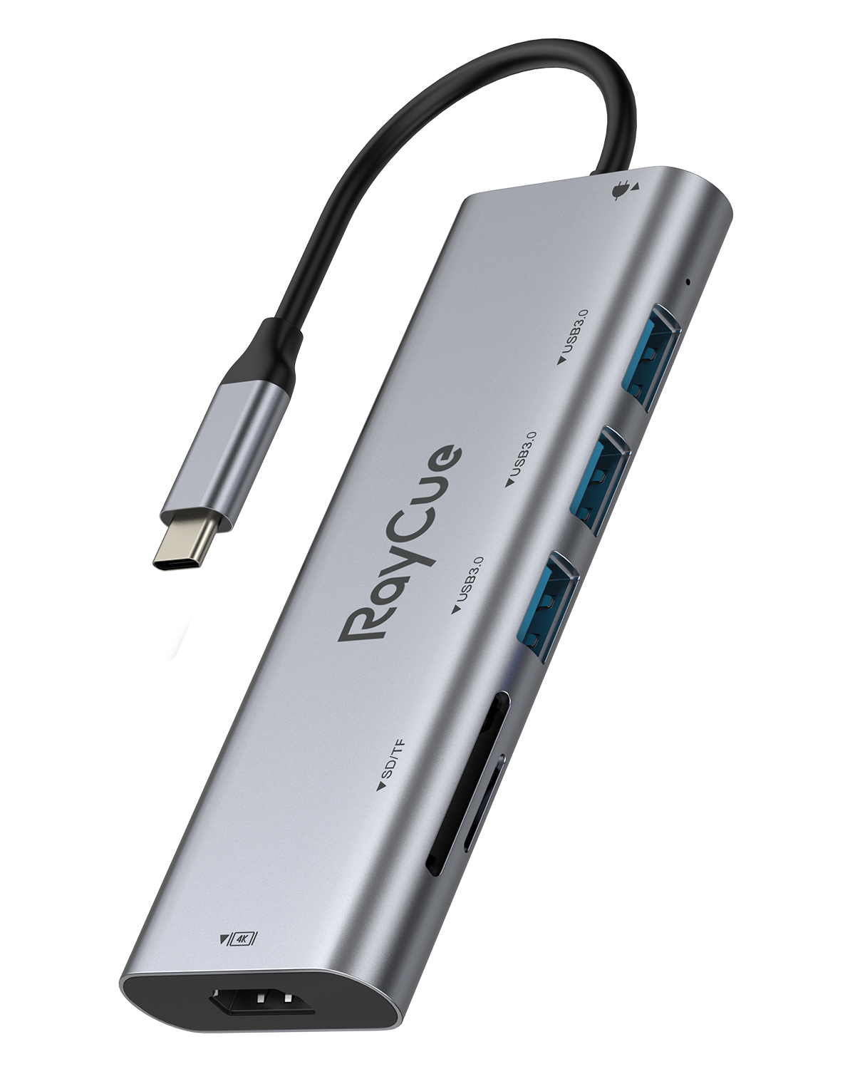 RayCue ExpandPro Pime 7-in-1 USB-C Hub for Laptops&Tables with USB-C Port