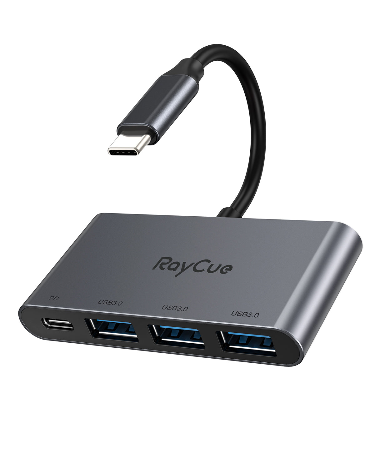 RayCue ExpandPro Ace 4-in-1 USB-C Multimedia Hub Adapter with USB 3.0&PD Port